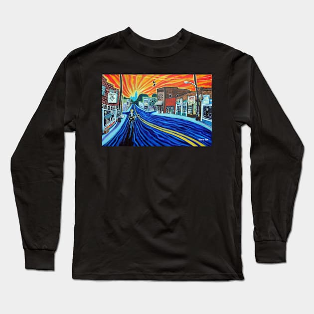 'SUNRISE SONG FOR NoDa IN THE 90s' Long Sleeve T-Shirt by jerrykirk